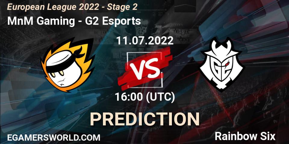 MnM Gaming vs G2 Esports: Betting TIp, Match Prediction. 11.07.22. Rainbow Six, European League 2022 - Stage 2