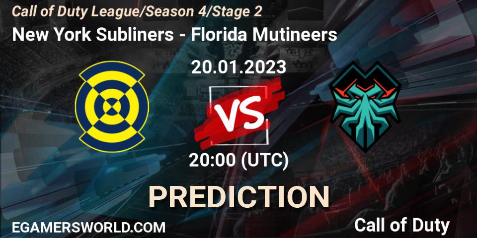New York Subliners vs Florida Mutineers: Betting TIp, Match Prediction. 20.01.23. Call of Duty, Call of Duty League 2023: Stage 2 Major Qualifiers
