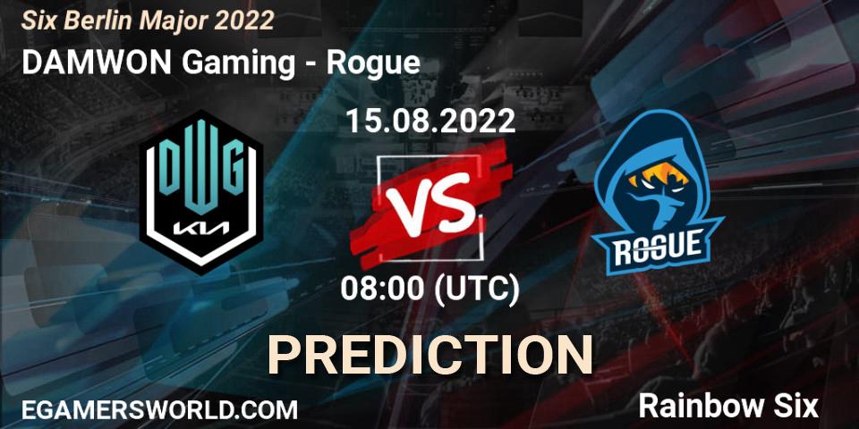 DAMWON Gaming vs Rogue: Betting TIp, Match Prediction. 17.08.22. Rainbow Six, Six Berlin Major 2022
