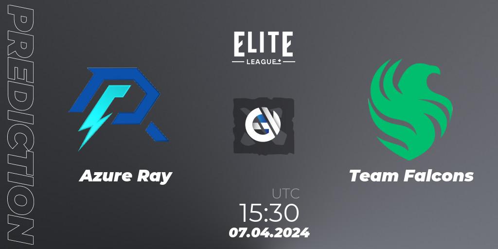 Azure Ray vs Team Falcons: Betting TIp, Match Prediction. 07.04.24. Dota 2, Elite League: Round-Robin Stage