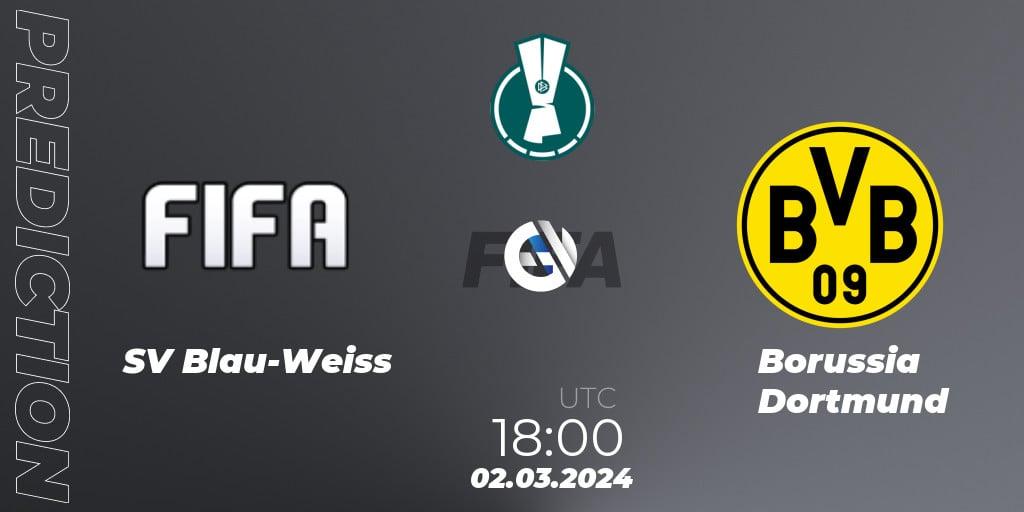 SV Blau-Weiss vs Borussia Dortmund: Betting TIp, Match Prediction. 02.03.24. FIFA 23, DFB-ePOKAL 2024