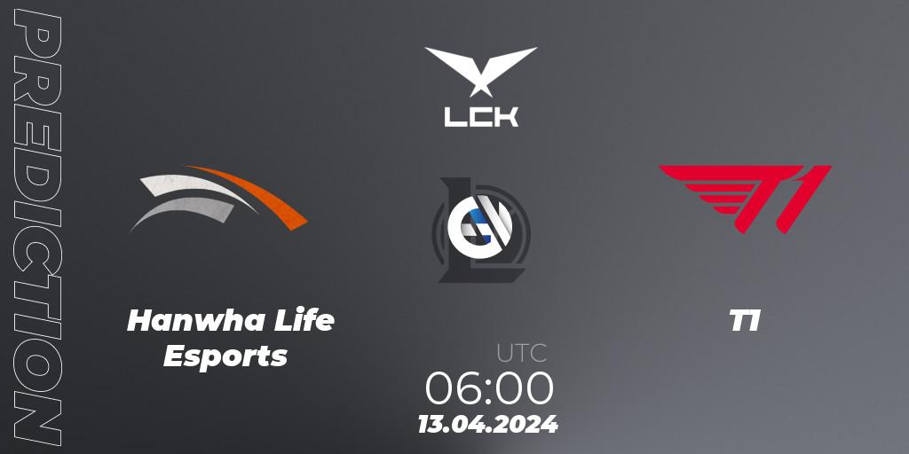 Hanwha Life Esports vs T1: Betting TIp, Match Prediction. 13.04.24. LoL, LCK Spring 2024 - Playoffs
