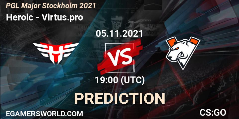 Virtus.pro - Heroic: prediction for the playoffs PGL Major Stockholm 2021 Champions Stage